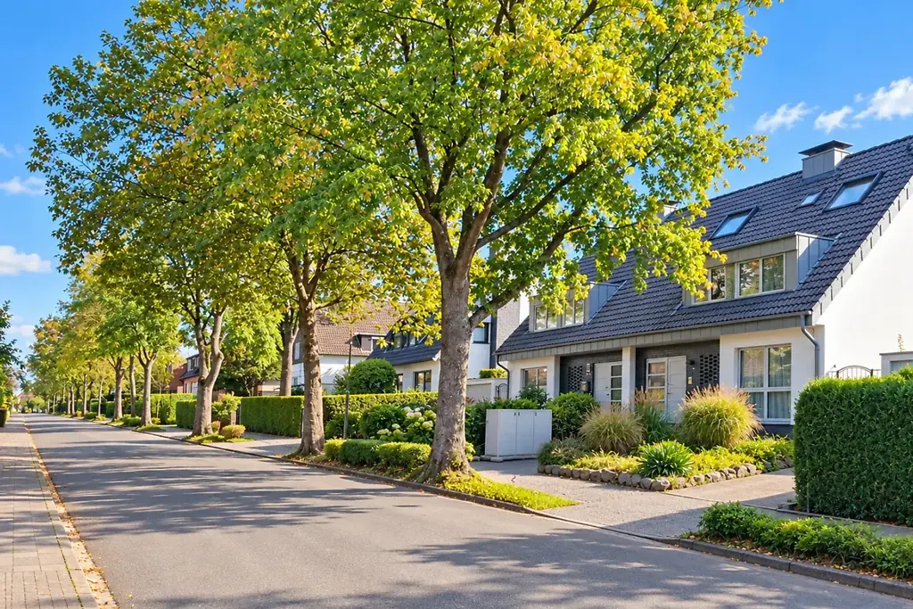 Ruhige Straße in Ratingen-Lintorf
